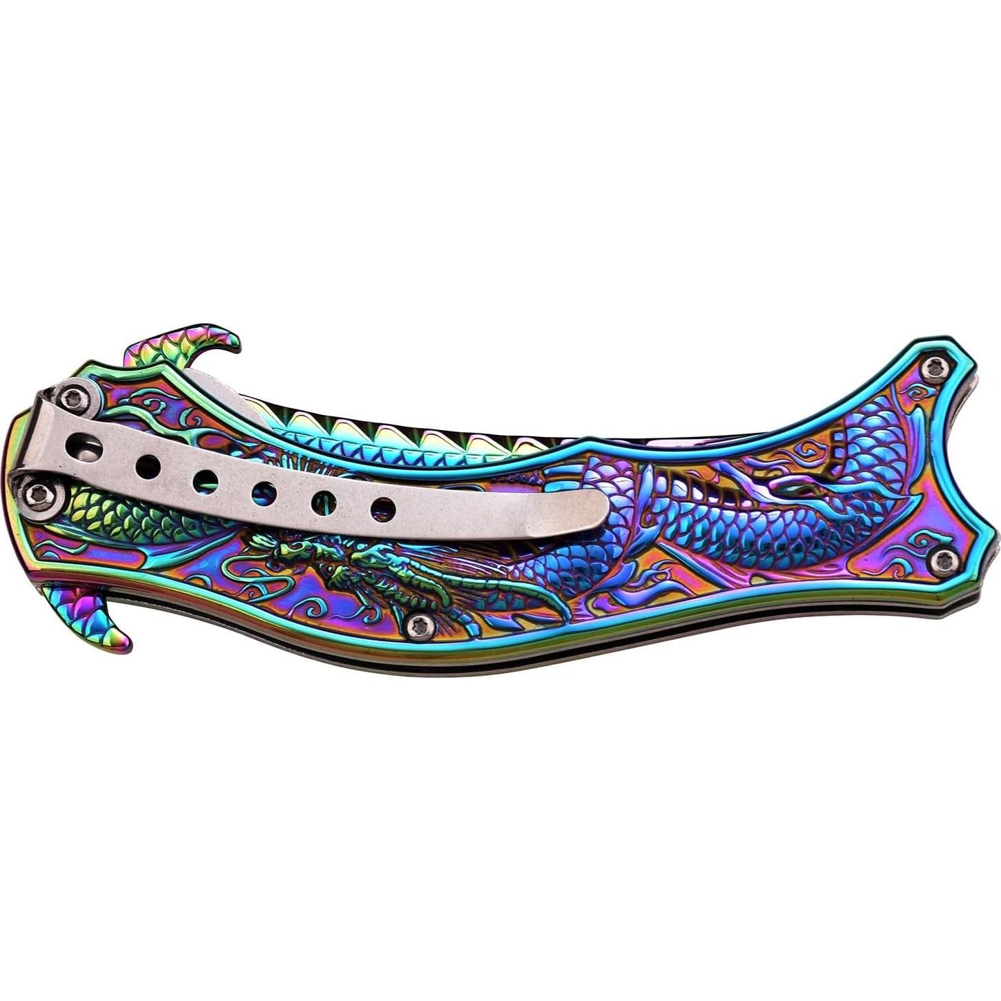 Cuchillo Plegable Dark Side Blades 21.59 cm Arcoíris