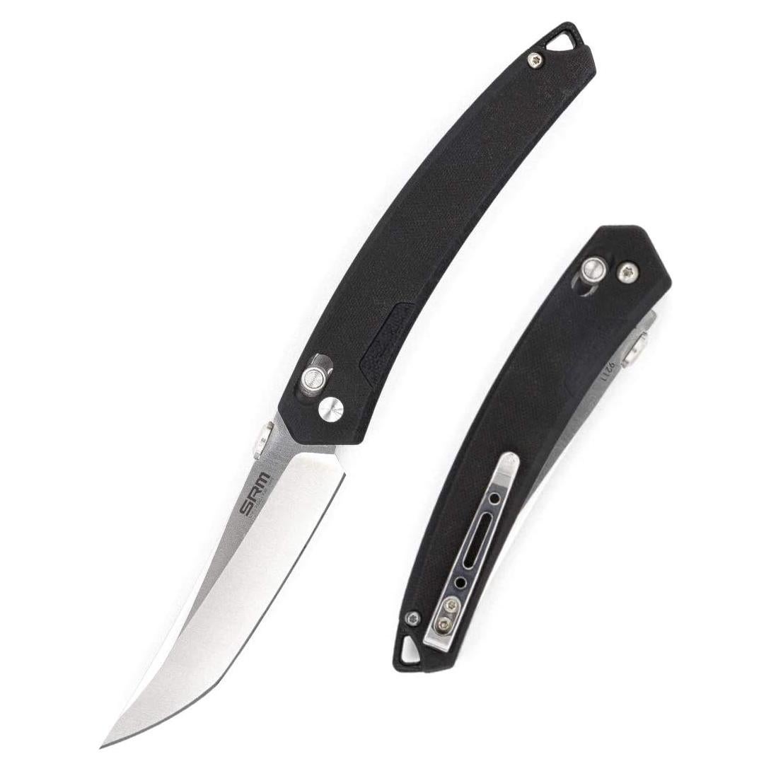 Cuchillo Plegable SRM 9211 Negro EDC 21.14 cm Acero Inoxidable