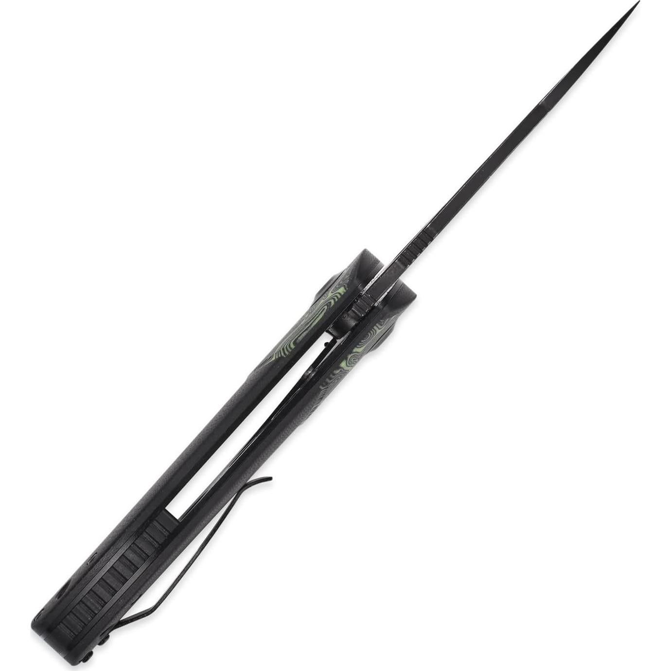 Cuchillo Plegable Sitivien ST154 Acero Sandvik 14C28N Verde