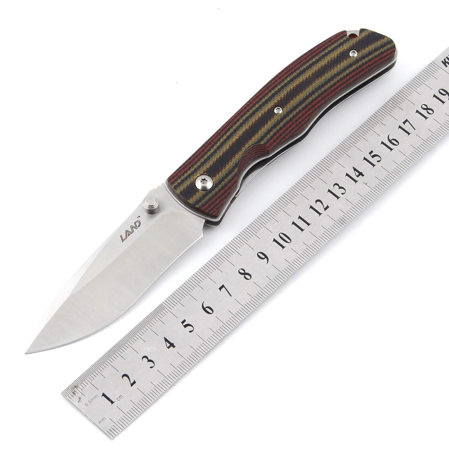 Cuchillo de bolsillo plegable LAND 9055LUC 121.9g Acero G10