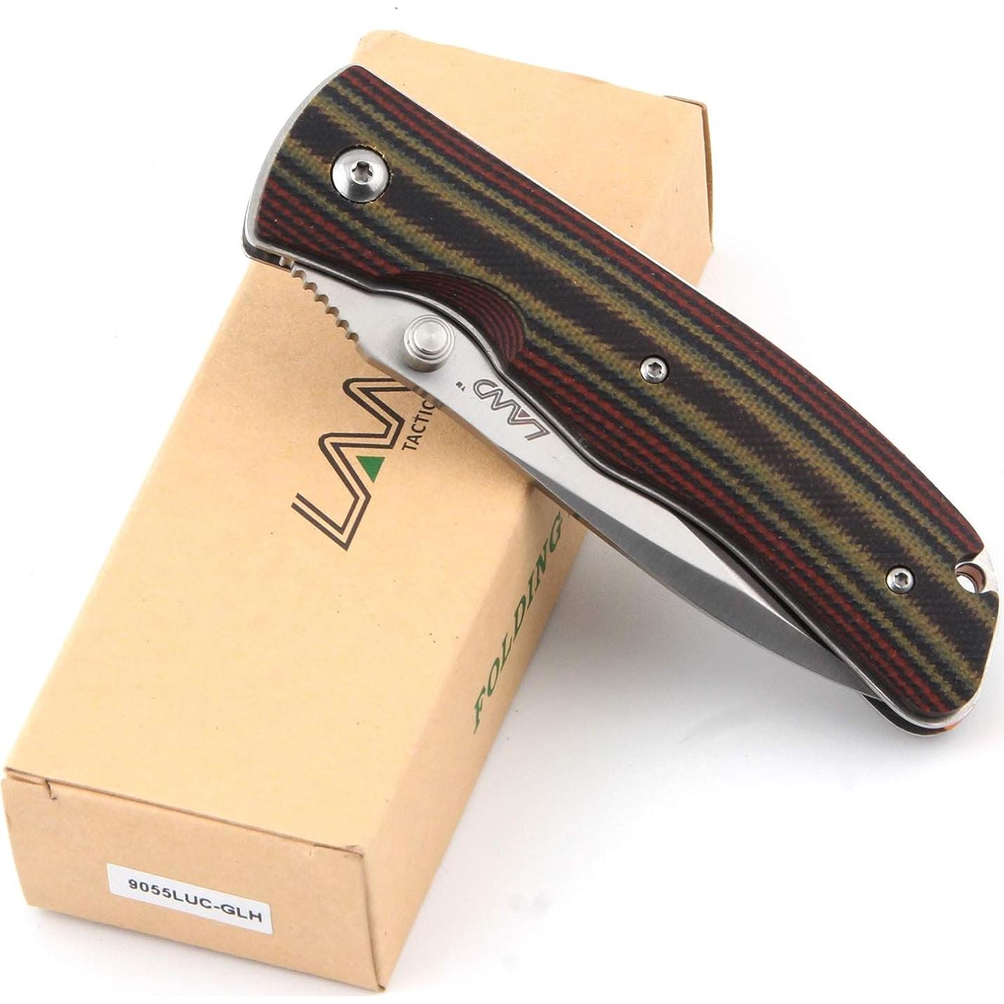 Cuchillo de bolsillo plegable LAND 9055LUC 121.9g Acero G10