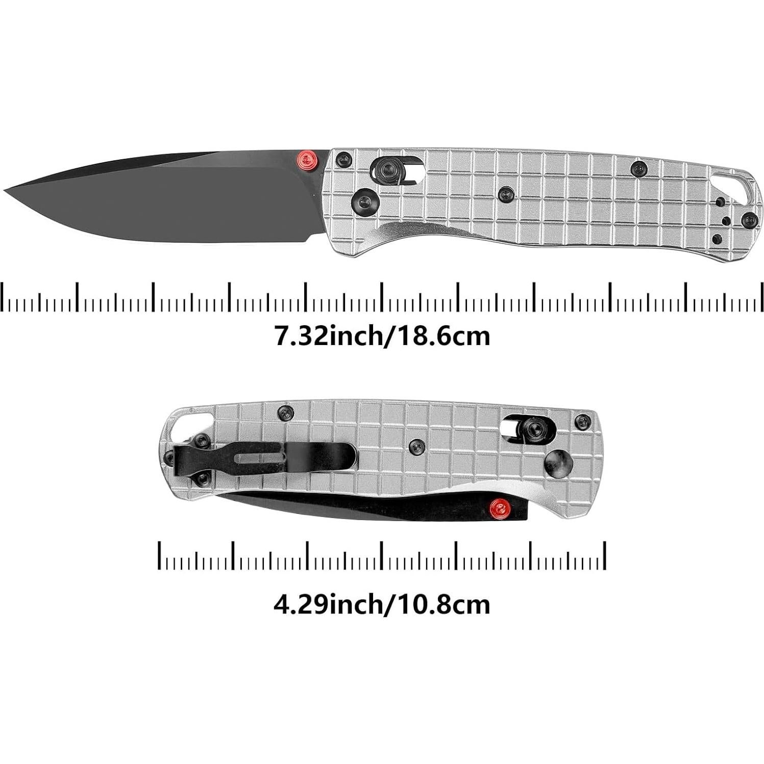 Cuchillo Plegable Noxozoqm Axis Lock Acero D2 80mm Negro