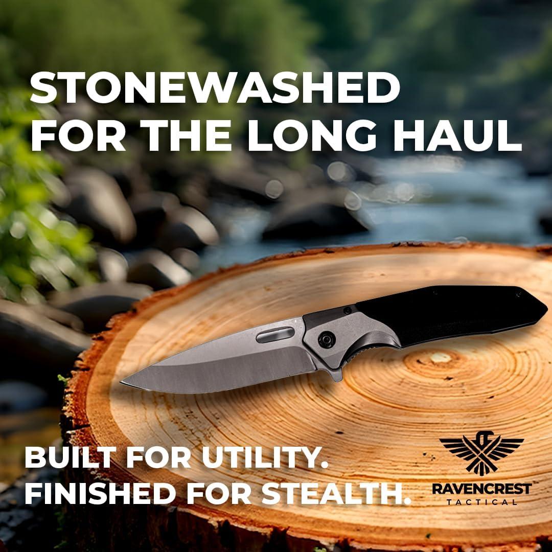 Cuchillo Plegable RavenCrest Tactical Blackthorn 20.9 cm G10