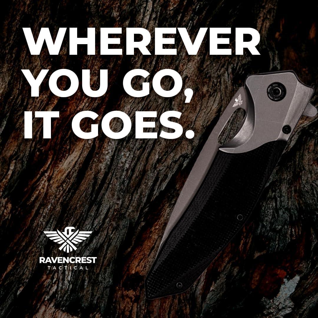 Cuchillo Plegable RavenCrest Tactical Blackthorn 20.9 cm G10