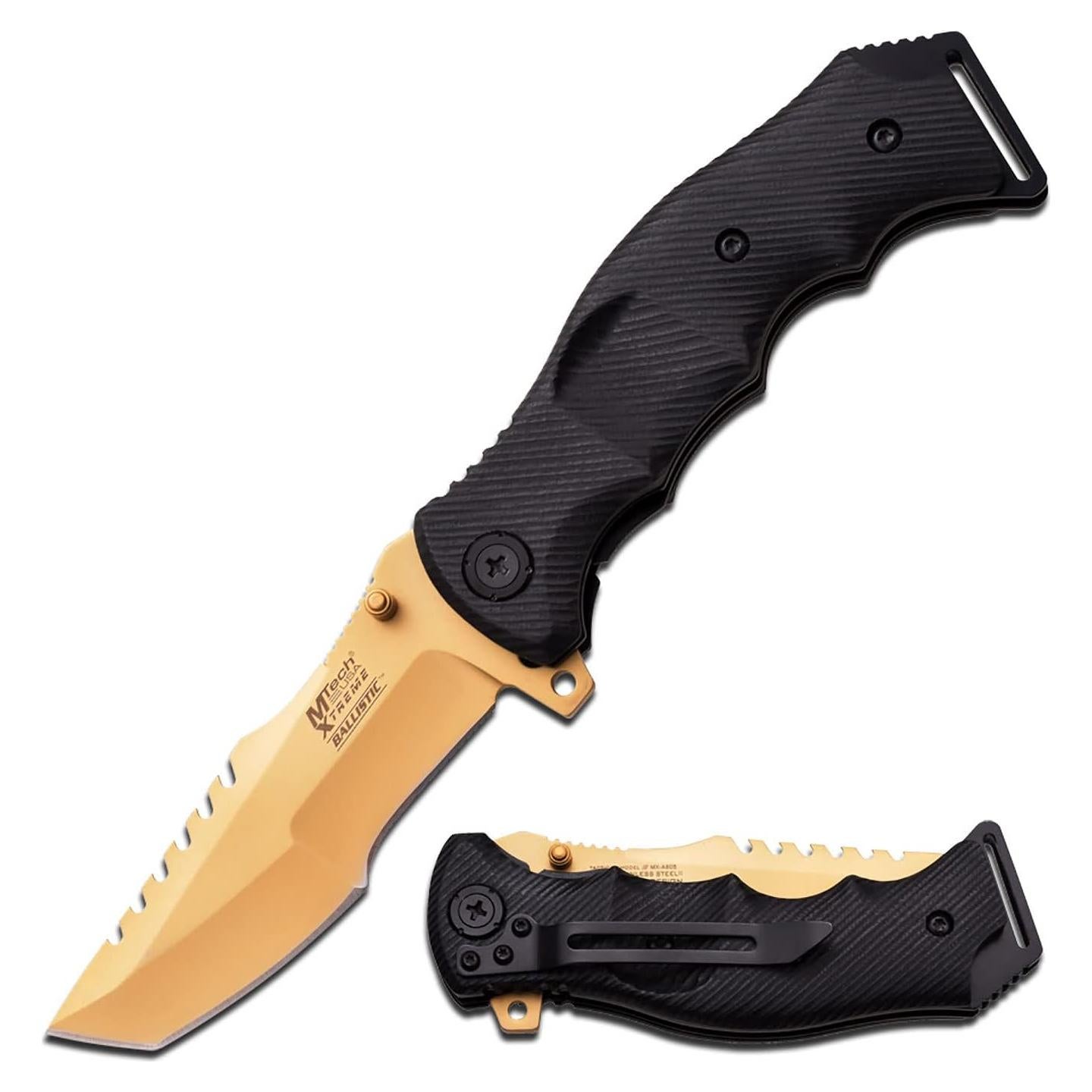 Cuchillo Plegable MTech USA Xtreme MX-A805, Hoja Tanto 10.16 cm