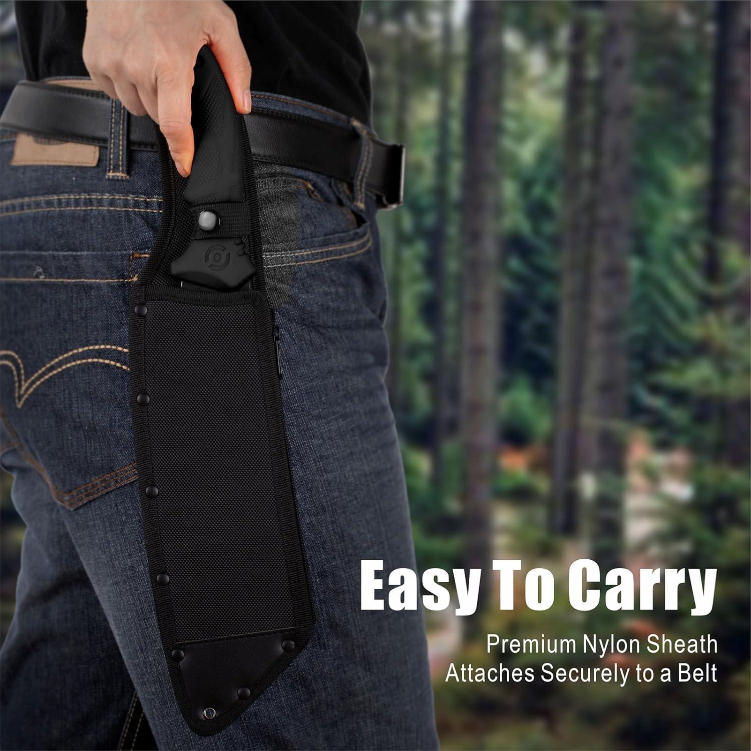 Machete REAT 40.64 cm Doble Propósito con Funda Negra