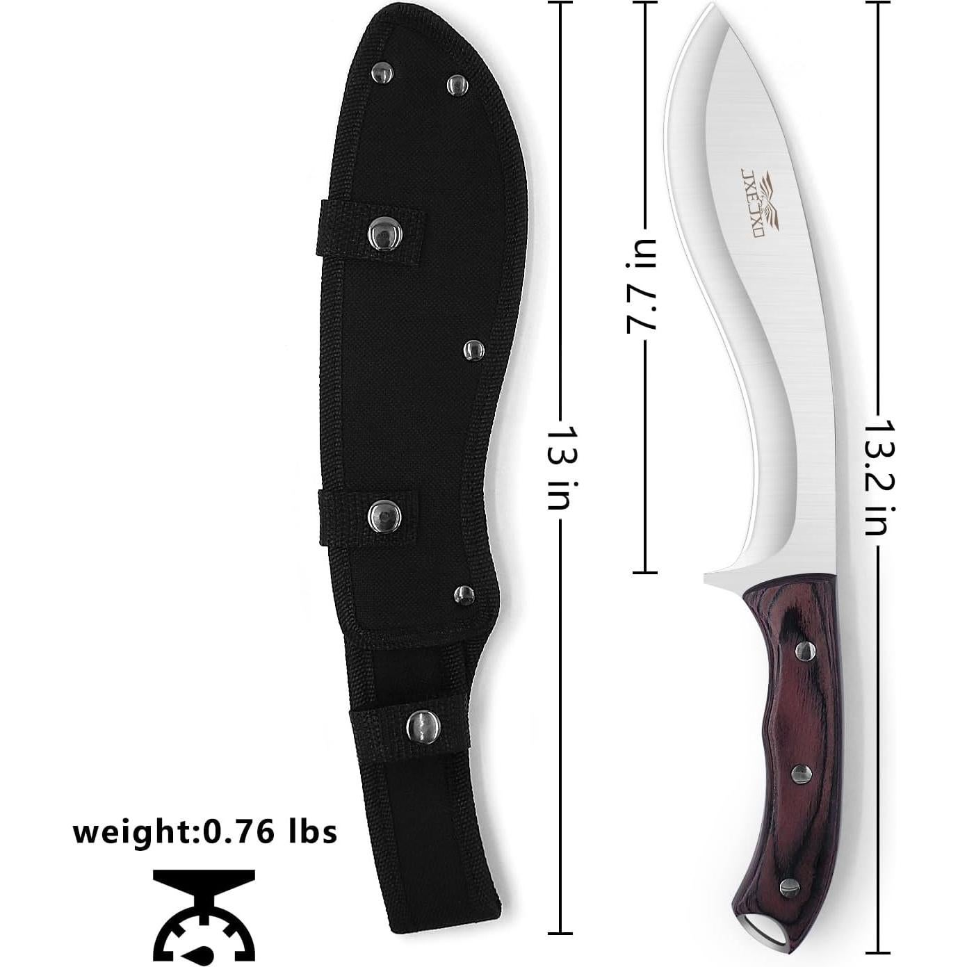 Machete JXE JXO 33.5 cm Full Tang Acero Manganeso con Funda