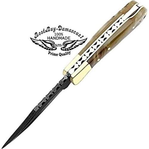 Cuchillo de Bolsillo Plegable Best.Buy.Damascus1 16.5cm Damasco