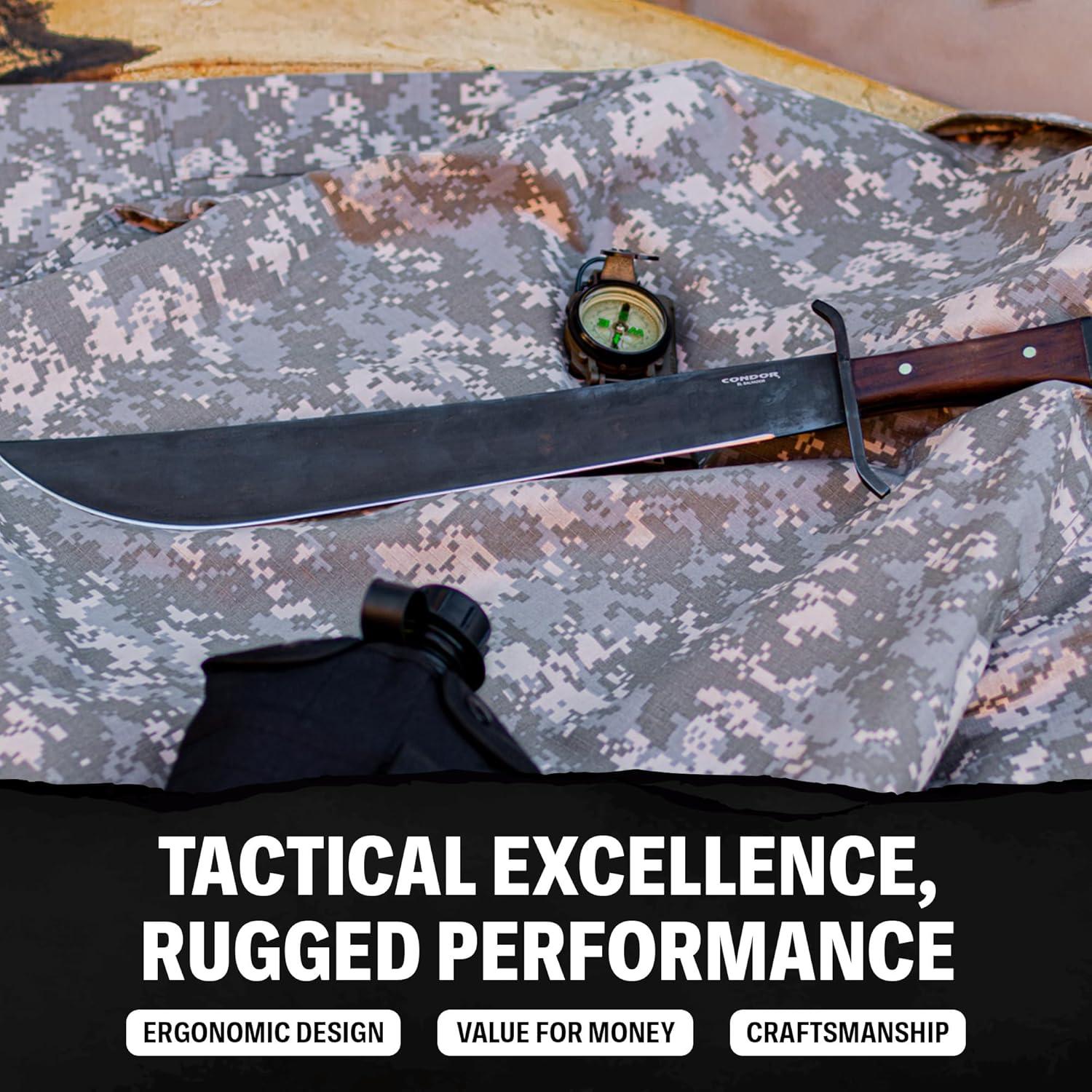 Machete Aviador Alemán Condor 40.4cm Acero Alto Carbono