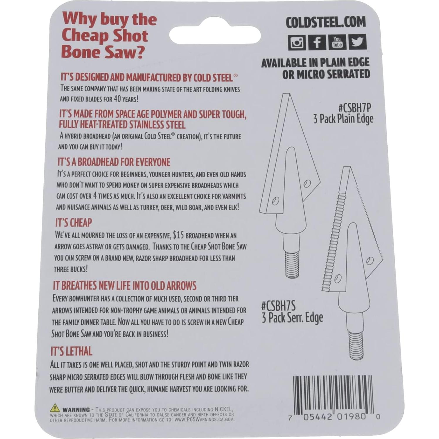 Sierra de Hueso Cold Steel CS-CSBH7S 125 Gr Micro Serrado