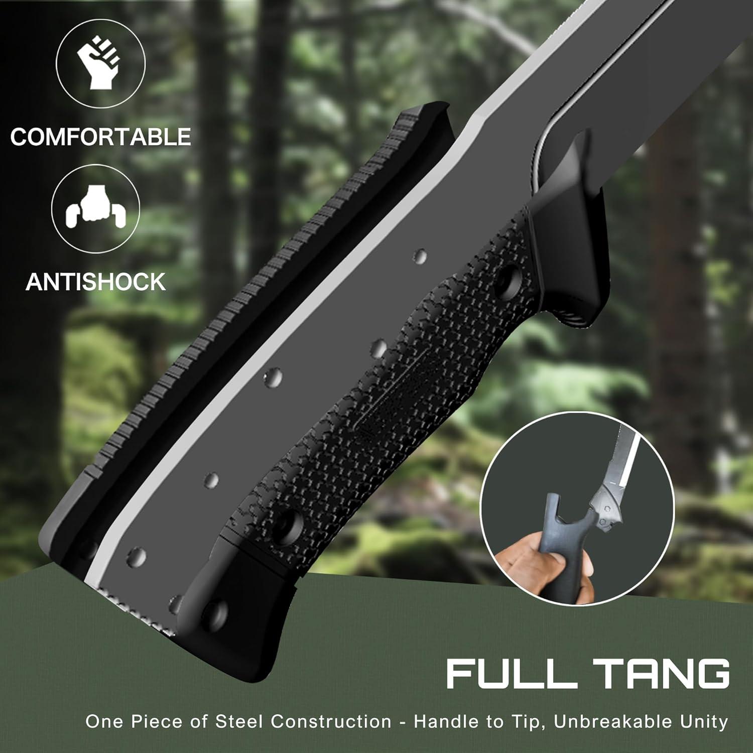 Machete de Supervivencia NedFoss 40.64 cm Acero D2 Mango TPE