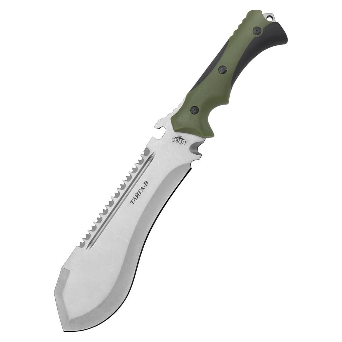 Machete táctico HOKC Taiga-N 37cm Verde/Negro