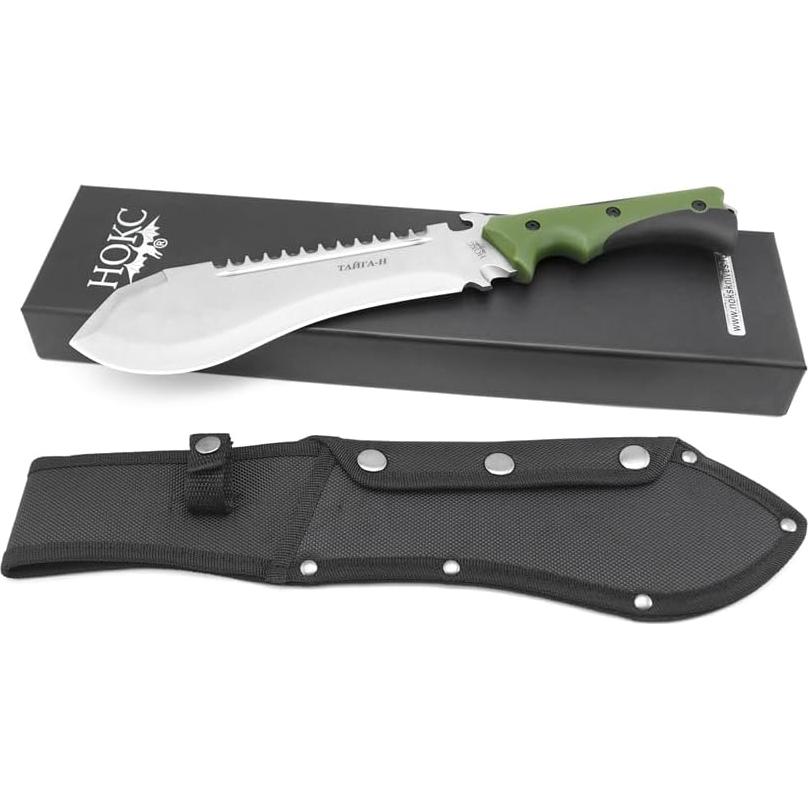 Machete táctico HOKC Taiga-N 37cm Verde/Negro