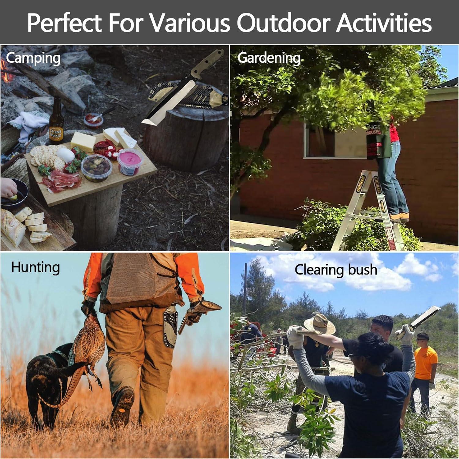 Machete de Camping HX OUTDOORS D-293 35.5 cm Acero DC53