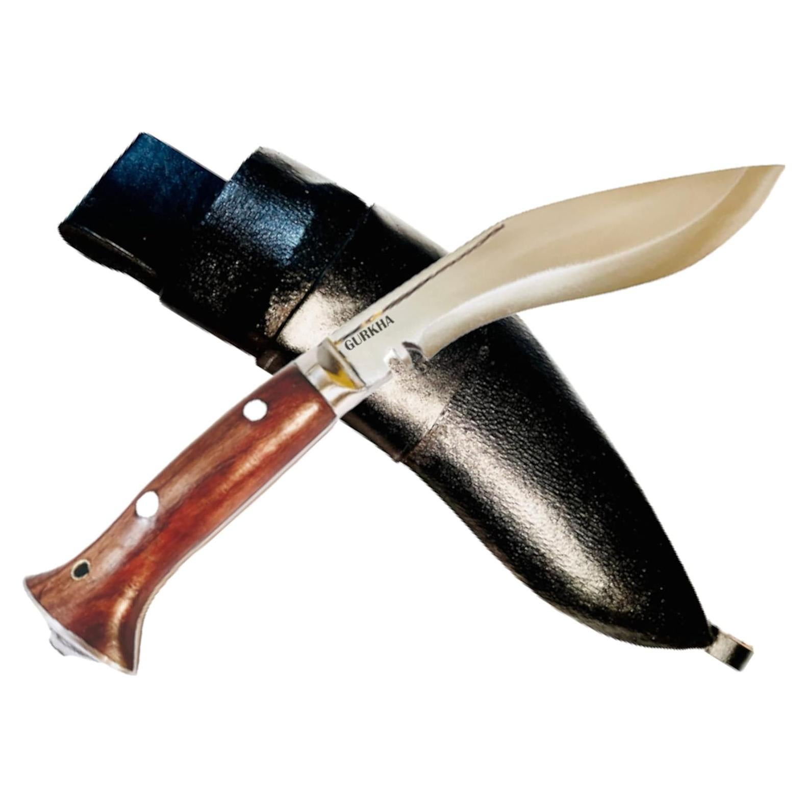 Cuchillo Kukri Gurkha Auténtico 5.5" Hoja Full Tang con Funda