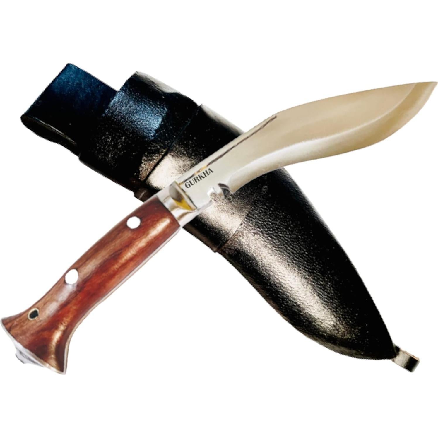 Cuchillo Kukri Gurkha Auténtico 5.5" Hoja Full Tang con Funda