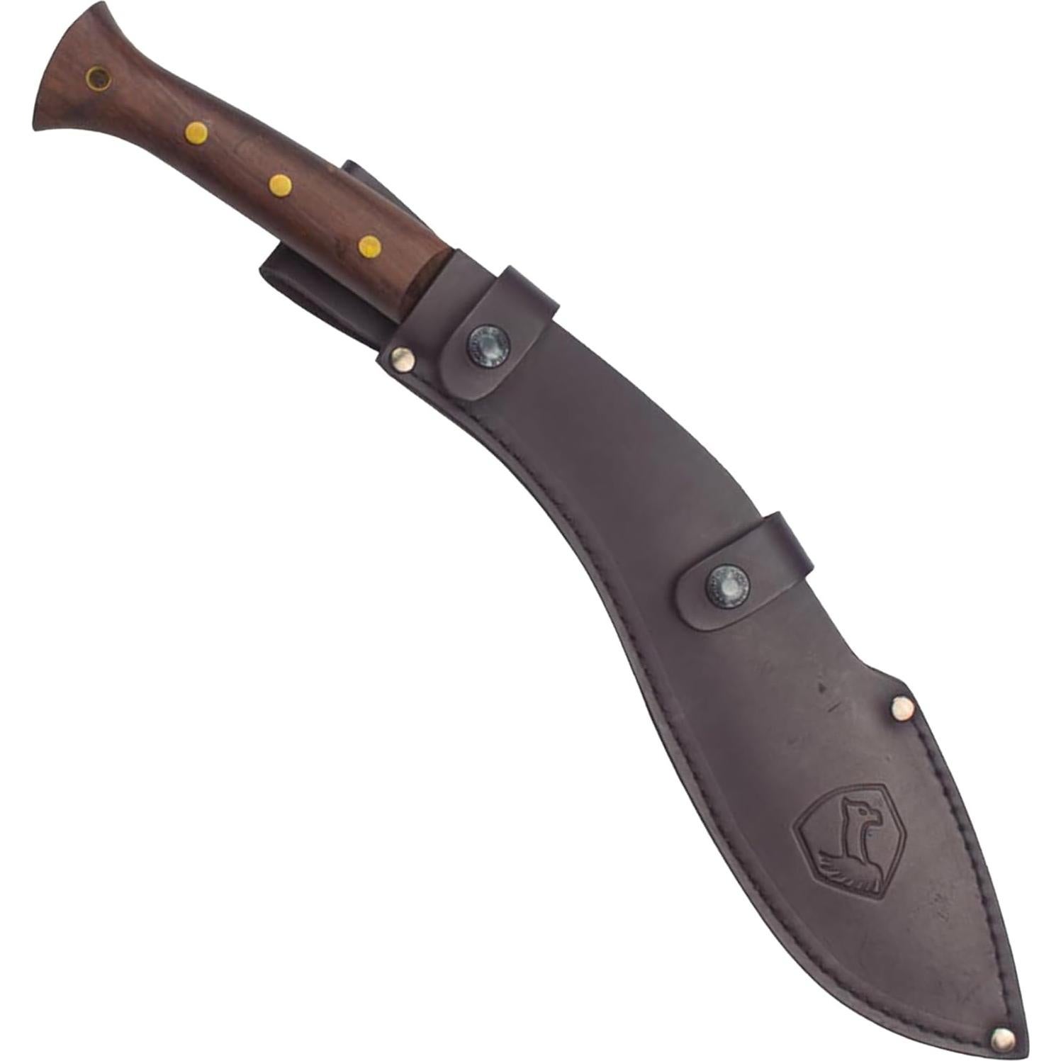 Machete Táctico Condor Kukri 48 cm con Mango de Nogal