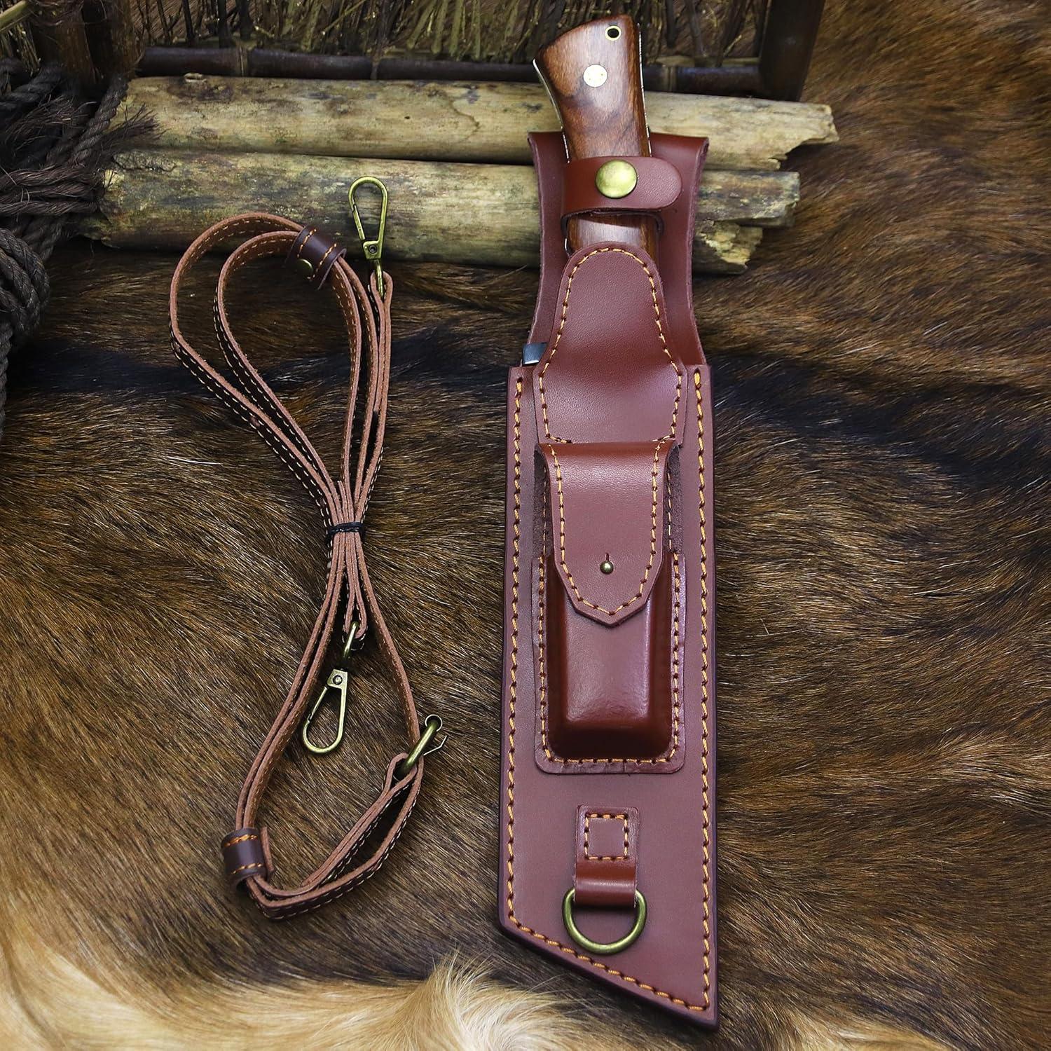 Cuchillo de Caza BA-KOR BA-N2A1 Acero DC53 35cm + Funda + Encendedor