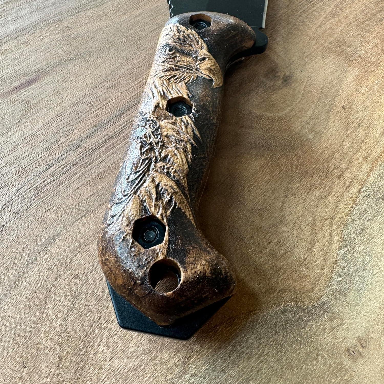 Escalas de Madera para Cuchillos Ka-Bar Becker BK2 BK7 BK9