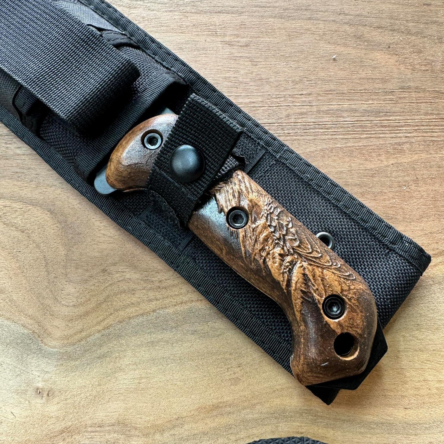 Escalas de Madera para Cuchillos Ka-Bar Becker BK2 BK7 BK9