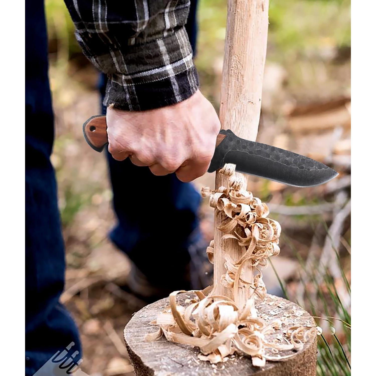Machete WICING 42.4 cm y Cuchillo Fijo 23.6 cm Acero Inoxidable