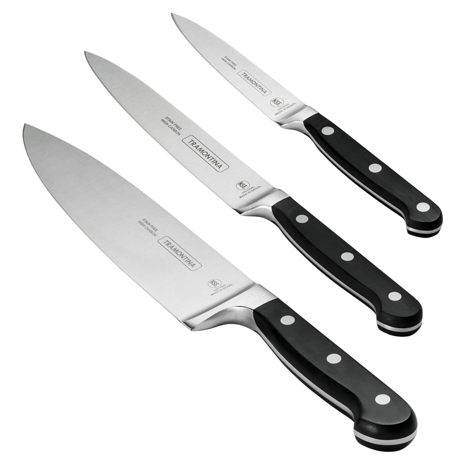 Juego de Cuchillos Tramontina Pro Series 3 Piezas Forjados