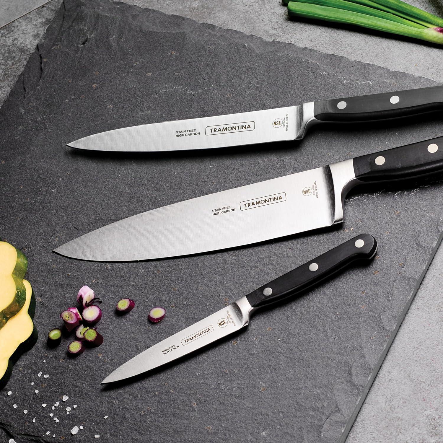 Juego de Cuchillos Tramontina Pro Series 3 Piezas Forjados