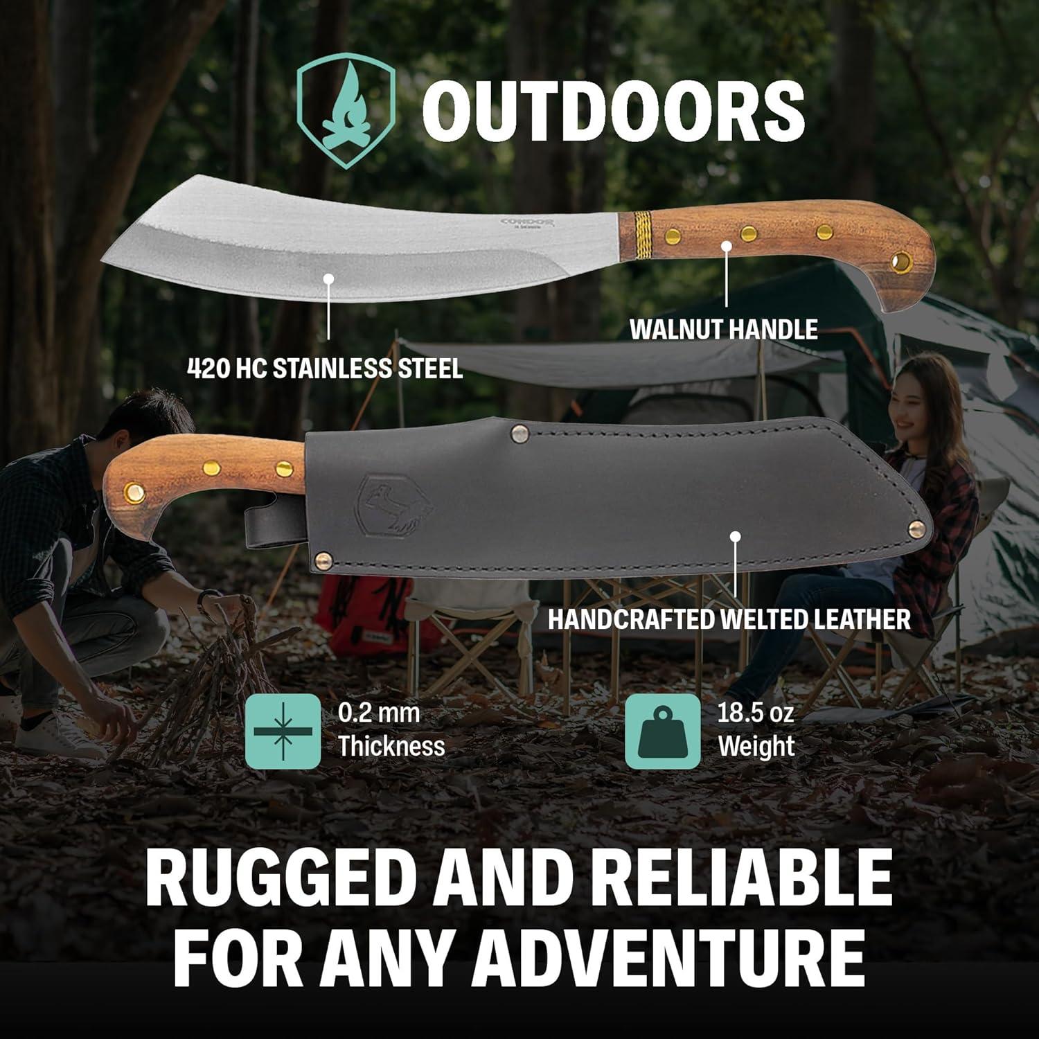 Machete Mini Duku Condor Tool & Knife Acero Inoxidable 26.67cm