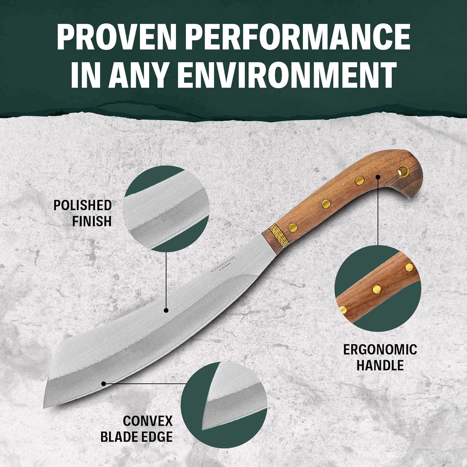 Machete Mini Duku Condor Tool & Knife Acero Inoxidable 26.67cm