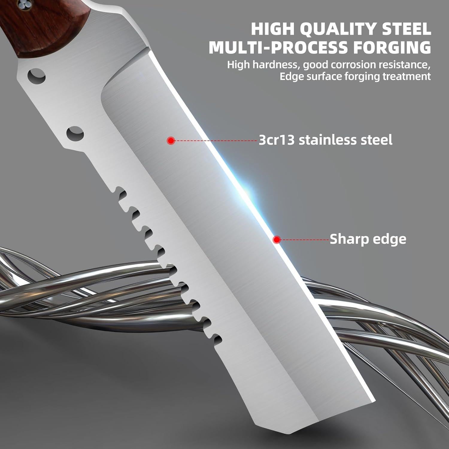 Machete de Exterior SXDGS con Funda 33.4cm Acero Inoxidable