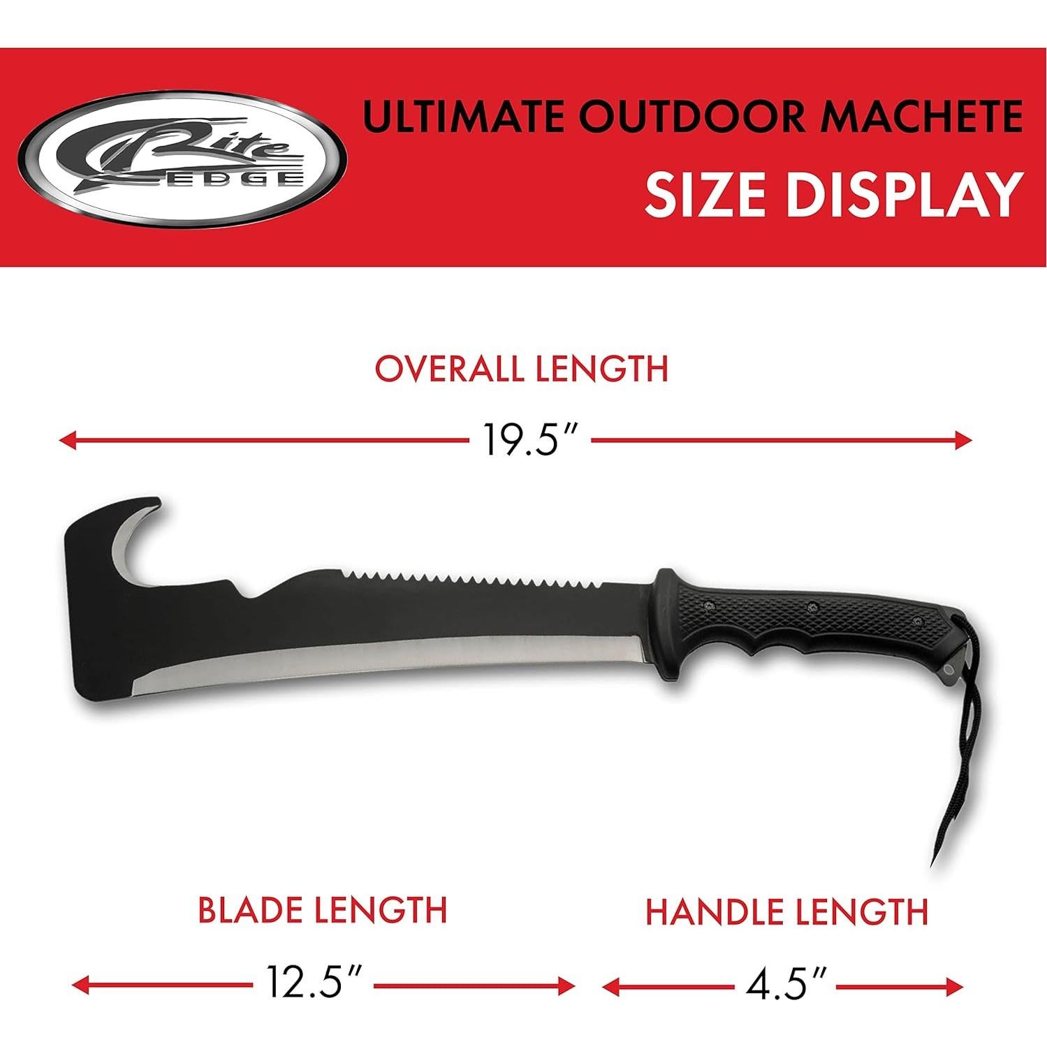 Machete de Supervivencia Szco Supplies 49.5 cm con Funda