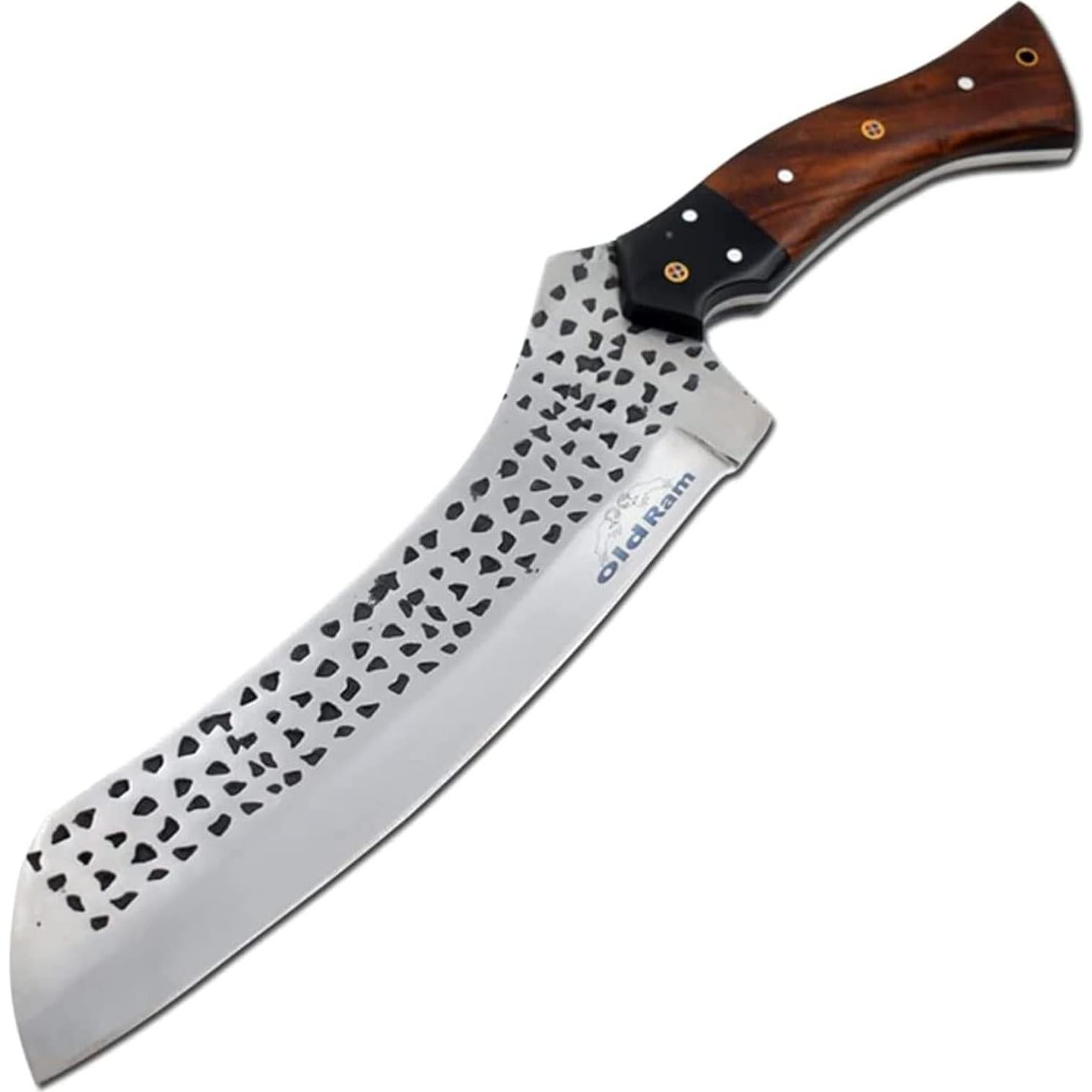 Machete de Caza Old Ram 27.9 cm Acero al Carbono con Funda