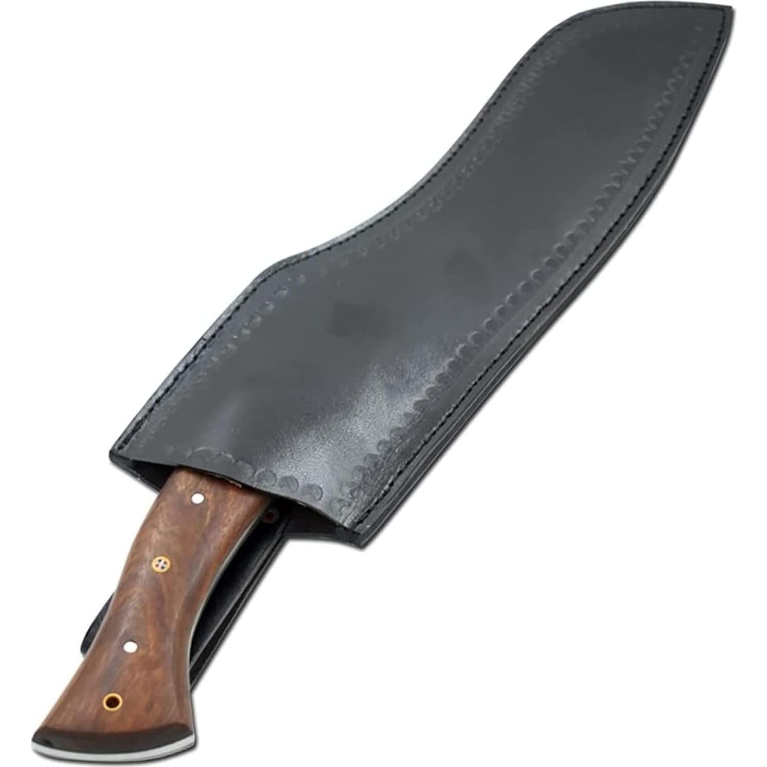 Machete de Caza Old Ram 27.9 cm Acero al Carbono con Funda