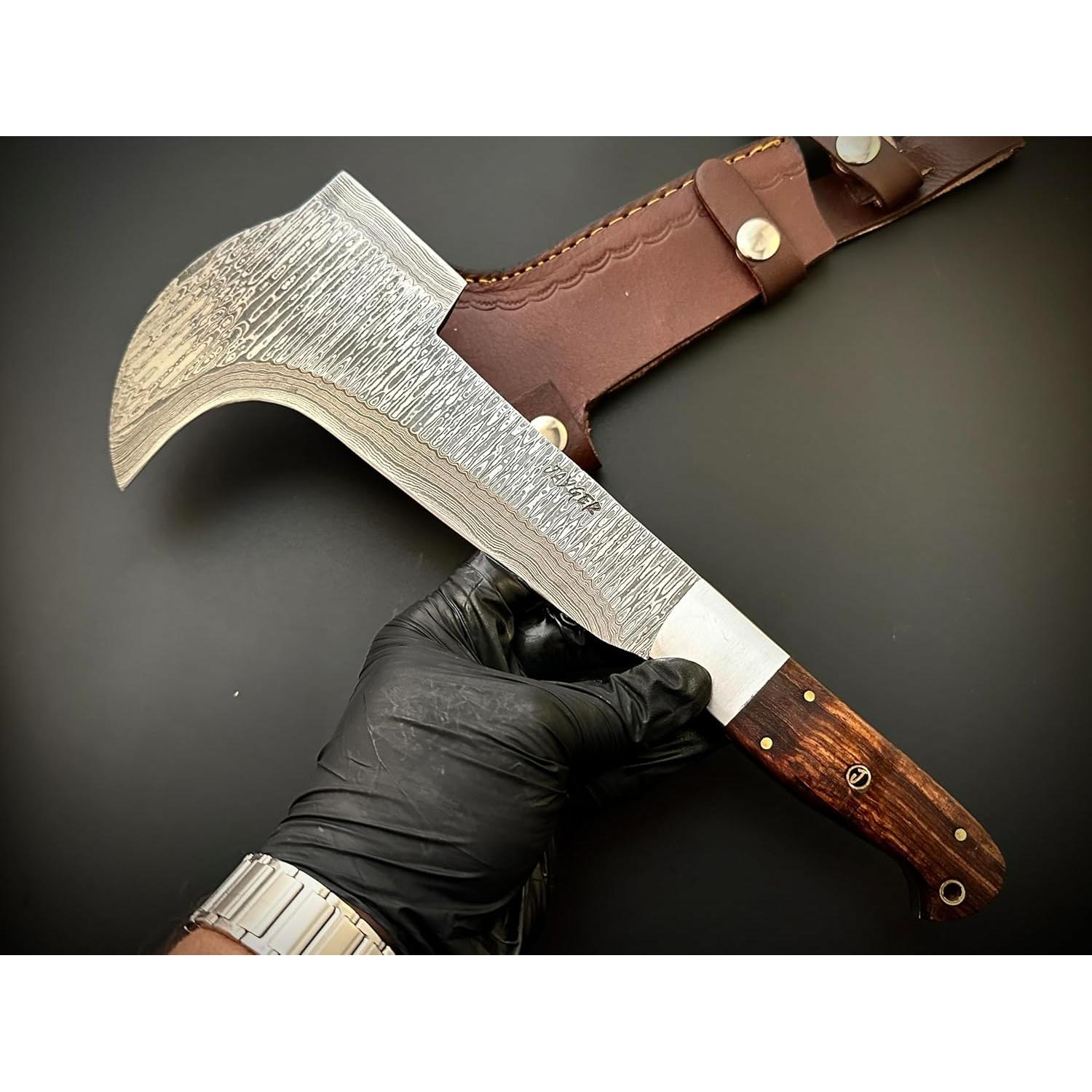 Machete Billhook Jayger de Acero Damasco 30.48 cm con Funda
