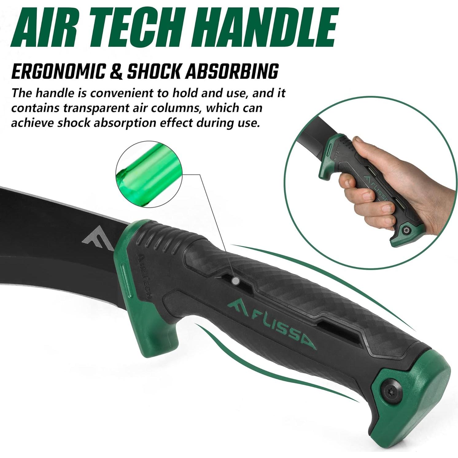 Cuchillo de Caza Bowie y Machete FLISSA - Acero Inoxidable