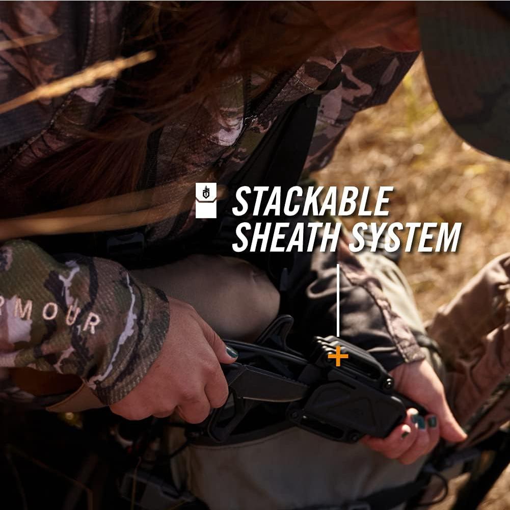 Conjunto de Cuchillo y Sierra Gerber EXO MOD para Caza