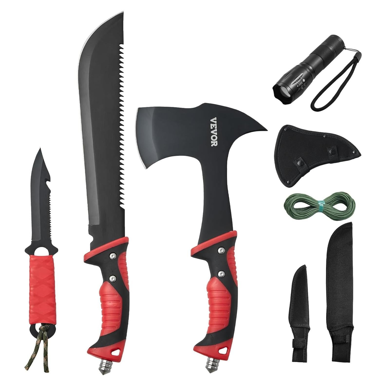Conjunto de Hacha y Cuchillo de Camping VEVOR 40.64 cm