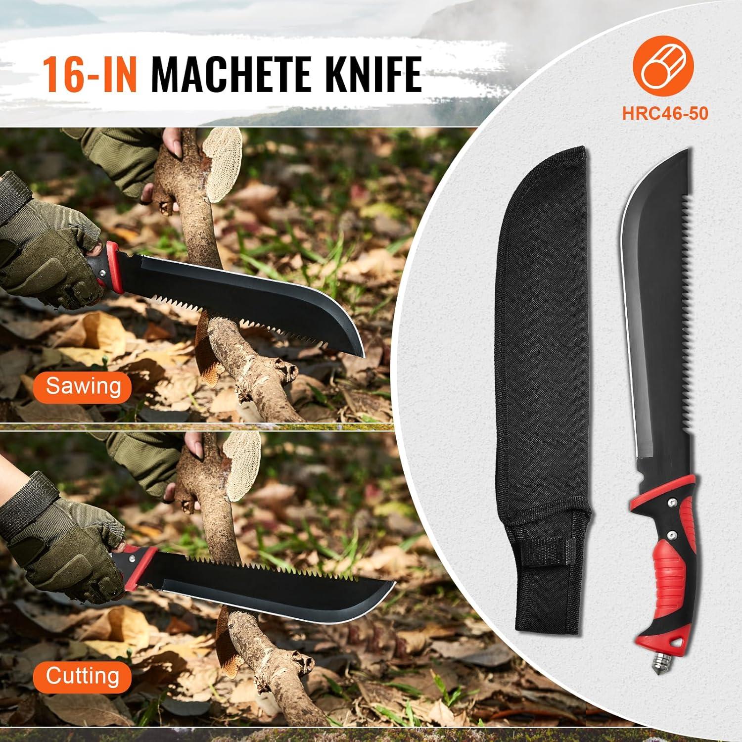 Conjunto de Hacha y Cuchillo de Camping VEVOR 40.64 cm