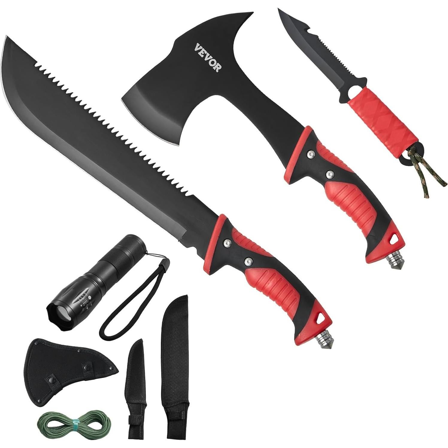 Conjunto de Hacha y Cuchillo de Camping VEVOR 40.64 cm