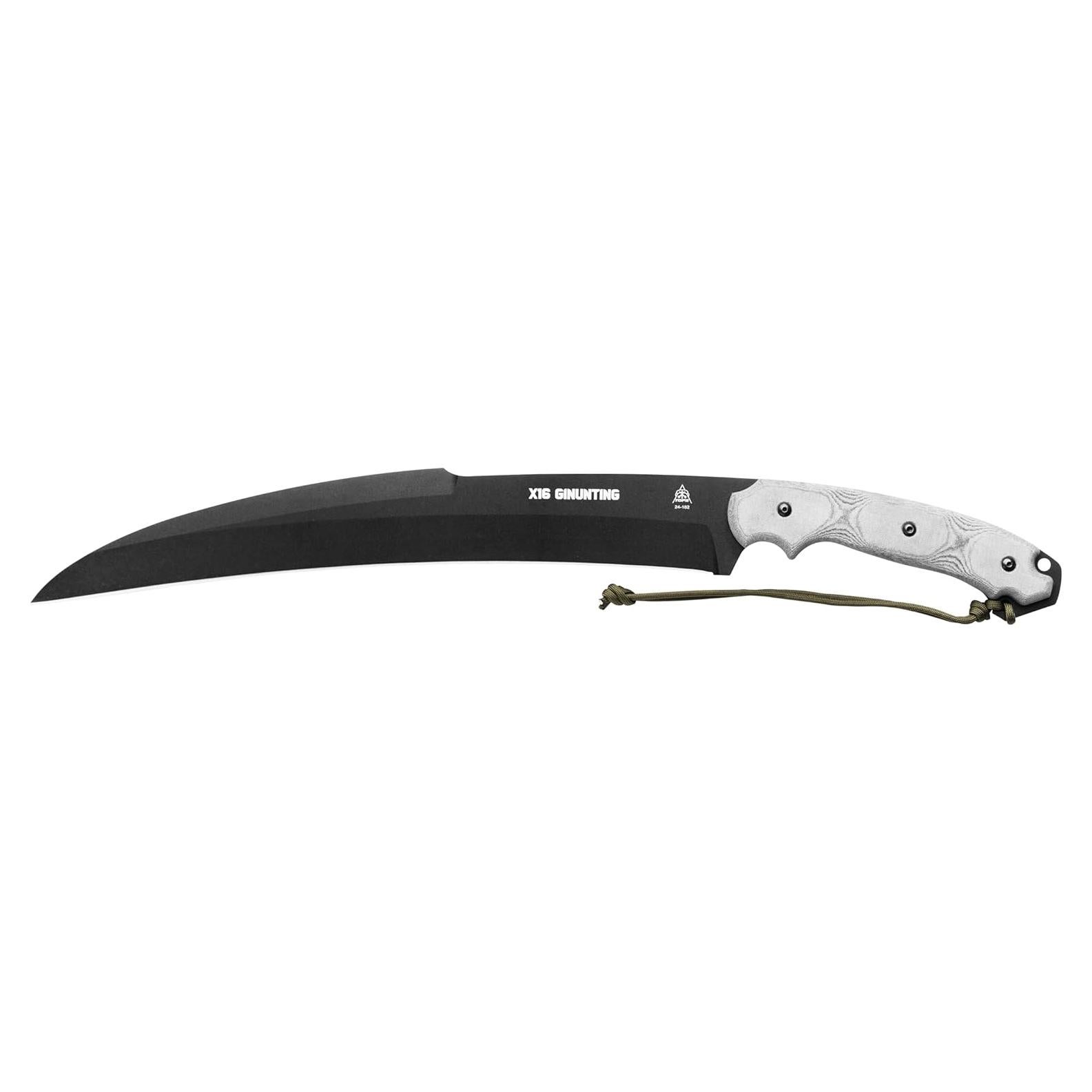 Cuchillo TOPS Knives X16 Ginunting Full Tang 40 cm Negro