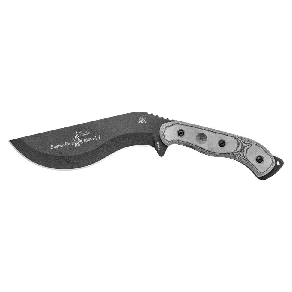 Cuchillo Fijo TOPS Knives Bushcrafter Kukri 19.7cm Acero 1095HC