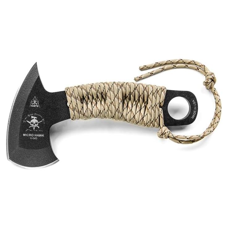 Cuchillo Fijo TOPS Microhawk 17.5 cm Acero al Carbono Negro