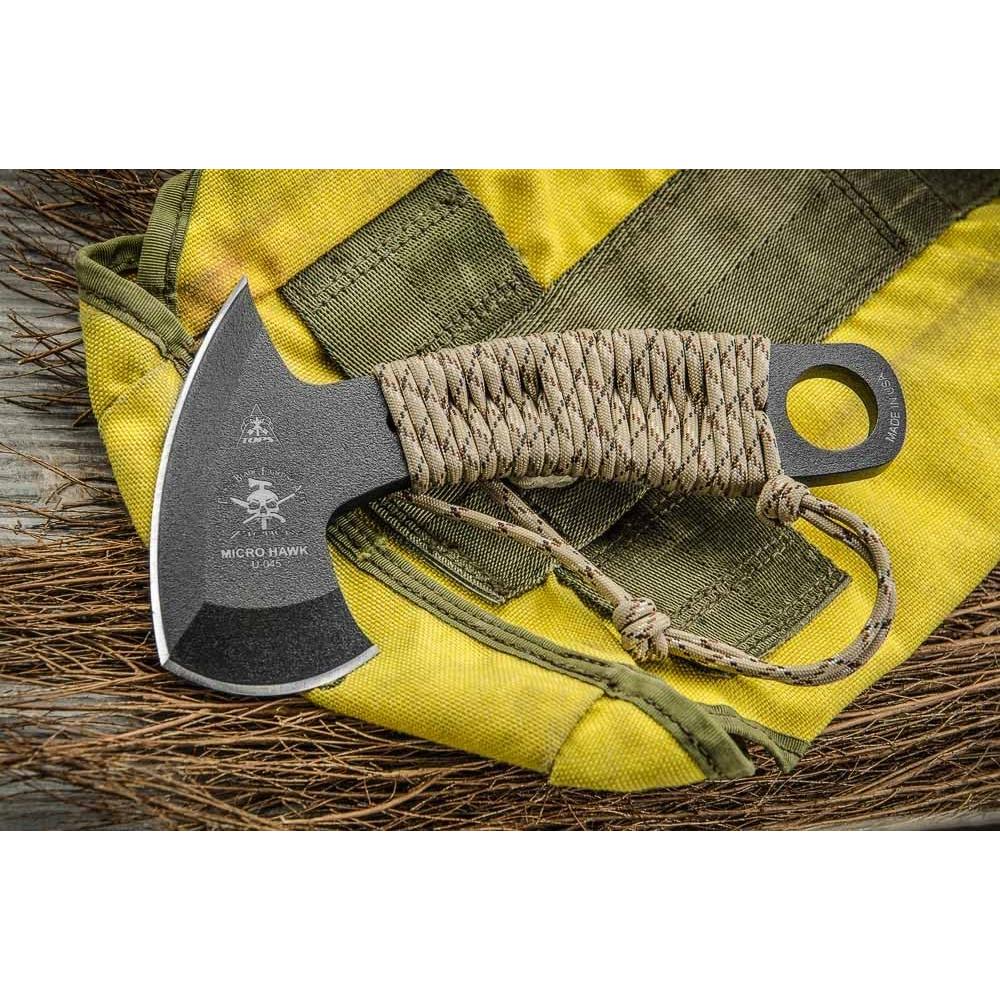 Cuchillo Fijo TOPS Microhawk 17.5 cm Acero al Carbono Negro