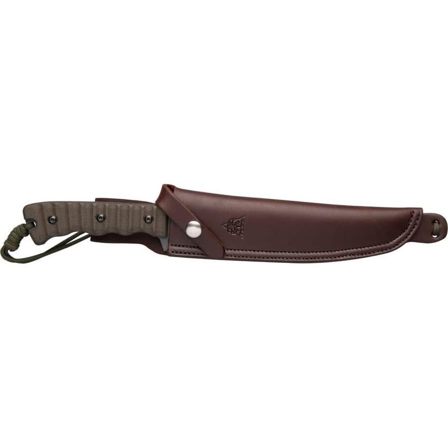 Cuchillo de Caza TOPS 19 cm Acero al Carbono con Funda