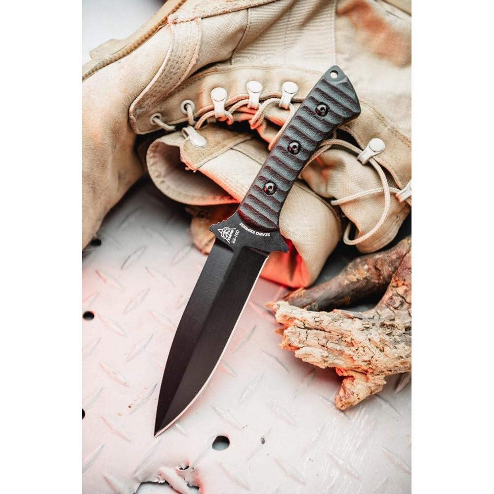 Cuchillo Fijo Tops Knives Szabo Express 26.37cm Cerakote Negro