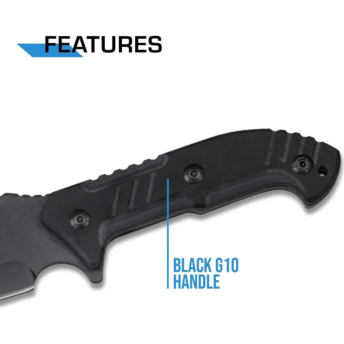 Cuchillo Fijo MTech USA MT-20-39 Acero Inoxidable Negro 35.56 cm