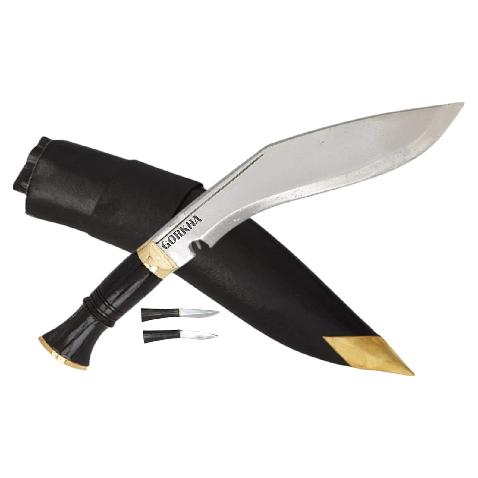 Cuchillo Kukri Gorkha 38.1 cm Acero al Carbono Hecho a Mano