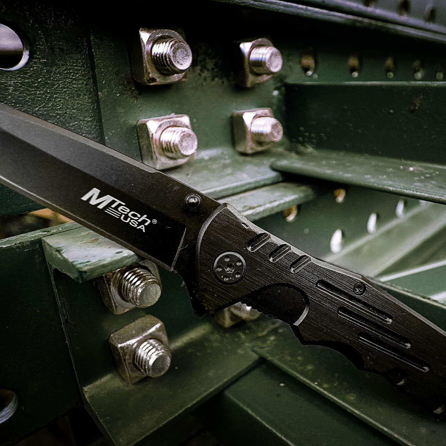 Cuchillo Táctico Plegable MTECH USA MT-378 con Hoja Tanto 7.6cm