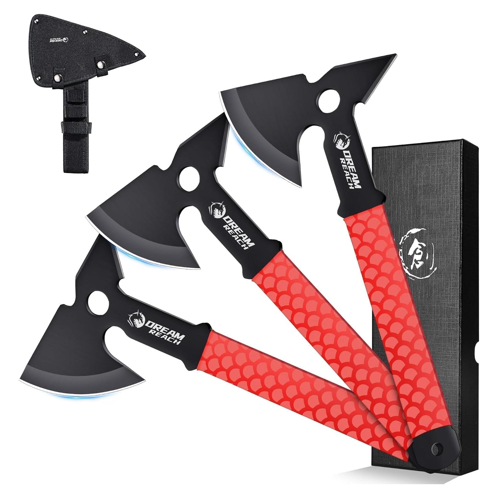 Juego de Hachas de Lanzamiento Dream Reach - 3 Piezas con Funda