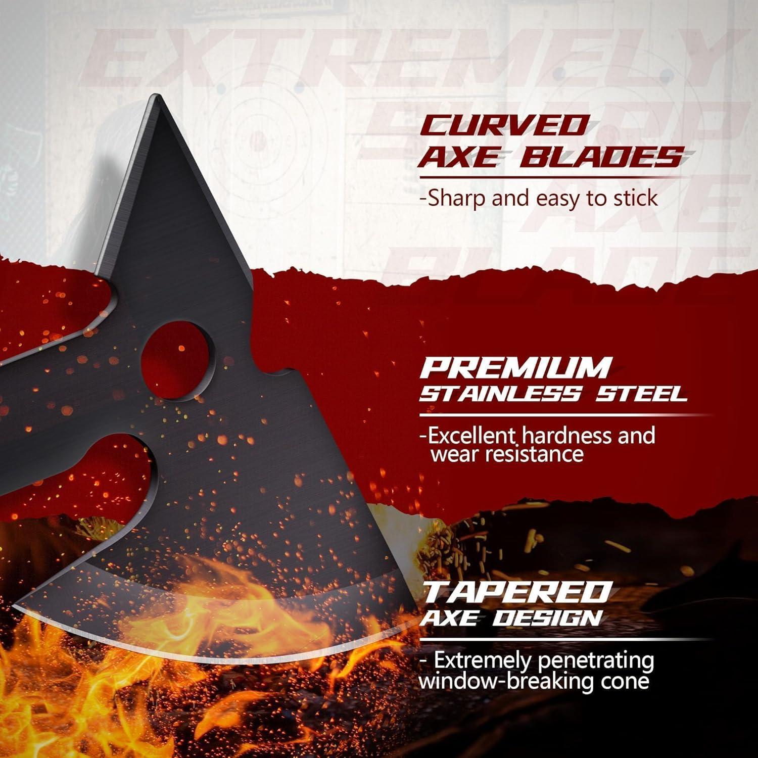 Juego de Hachas de Lanzamiento Dream Reach - 3 Piezas con Funda